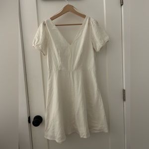GAP CREAM LINEN DRESS